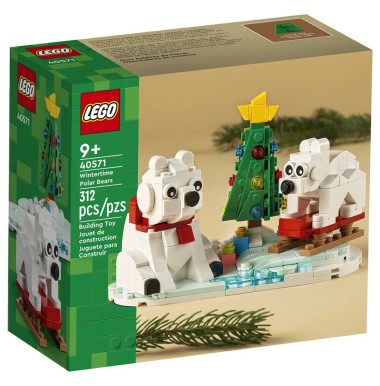 Конструктор LEGO Icons 40571 "Зимние белые медведи"