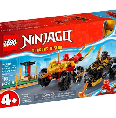 Конструктор LEGO Ninjago 71789 "Кай и Рас: Битва на машине и мотоцикле"