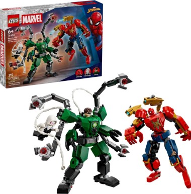 Конструктор LEGO Super Heroes 76338 "Битва роботов : Человек-паук против Доктора Осьминога"
