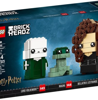 Конструктор LEGO Brickheadz 40496 "Волан-де-Морт, Нагайна и Беллатриса"