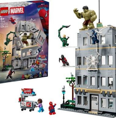 Конструктор LEGO Super Heroes 76350 "Человек-паук против Халка"