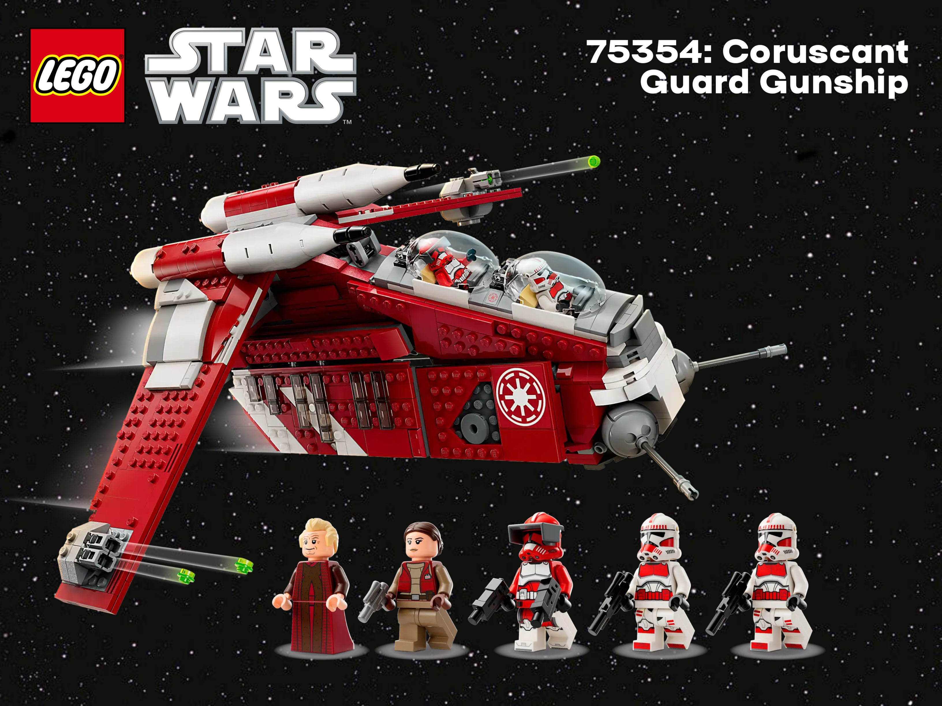 LEGO Star Wars 75354: Coruscant Guard Gunship - Новинка 2023 года